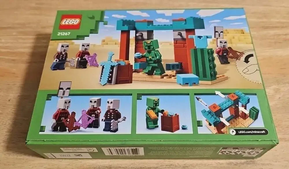 LEGO Minecraft The Illager Desert Patrol 21267 Building Toy Set (105 Pieces)